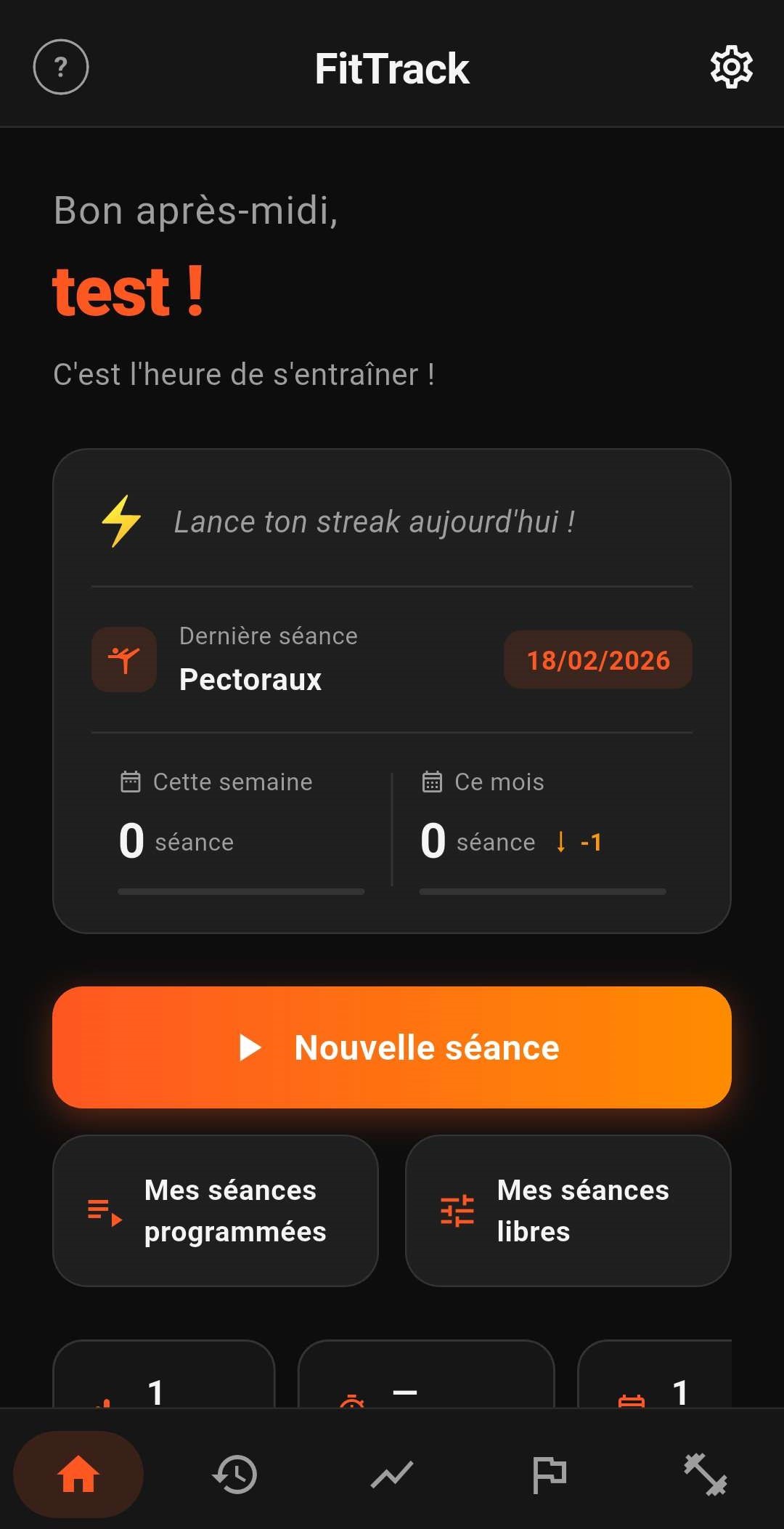 FitTrack — Application mobile Android de musculation Flutter Dart