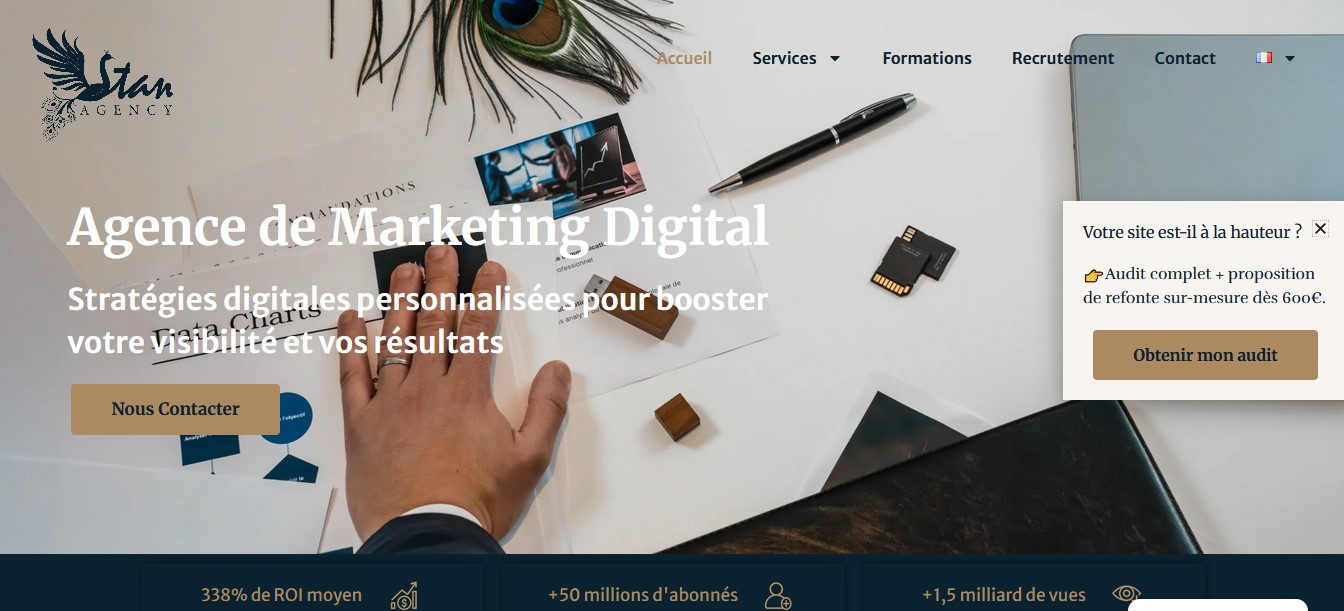 Stan Agency — Site web agence de marketing digital et influence
